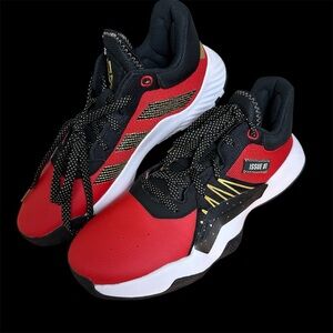 Adidas D.O.N. Issue #1 GCA Men's Basketball Shoes Black Scarlet Size 9. EF9966